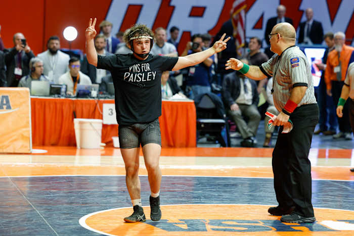 Illinois state wrestling championships February 18 2023 Nate Latsch 15456